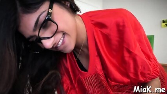 Prurient Brunette Latin Mia Khalifa Gets Poontang Banged