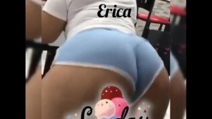 Big Ass Latina Shaking her Ass in Public