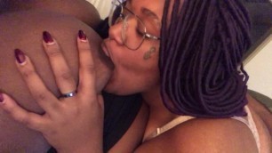 Ebony BBW Tit Sucking