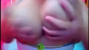 Latina very big pink nipples on brown areolas