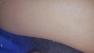 Cum on my young latina amateur gf ass while she s.