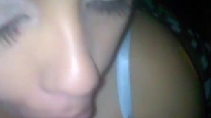 Latina pov gives blowjob