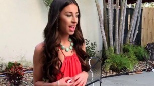 Latin Beauty Cameron Canela Sucks Neighbors Big Cock