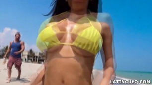 I picked up a hot latina on the beach! - Shay Evans